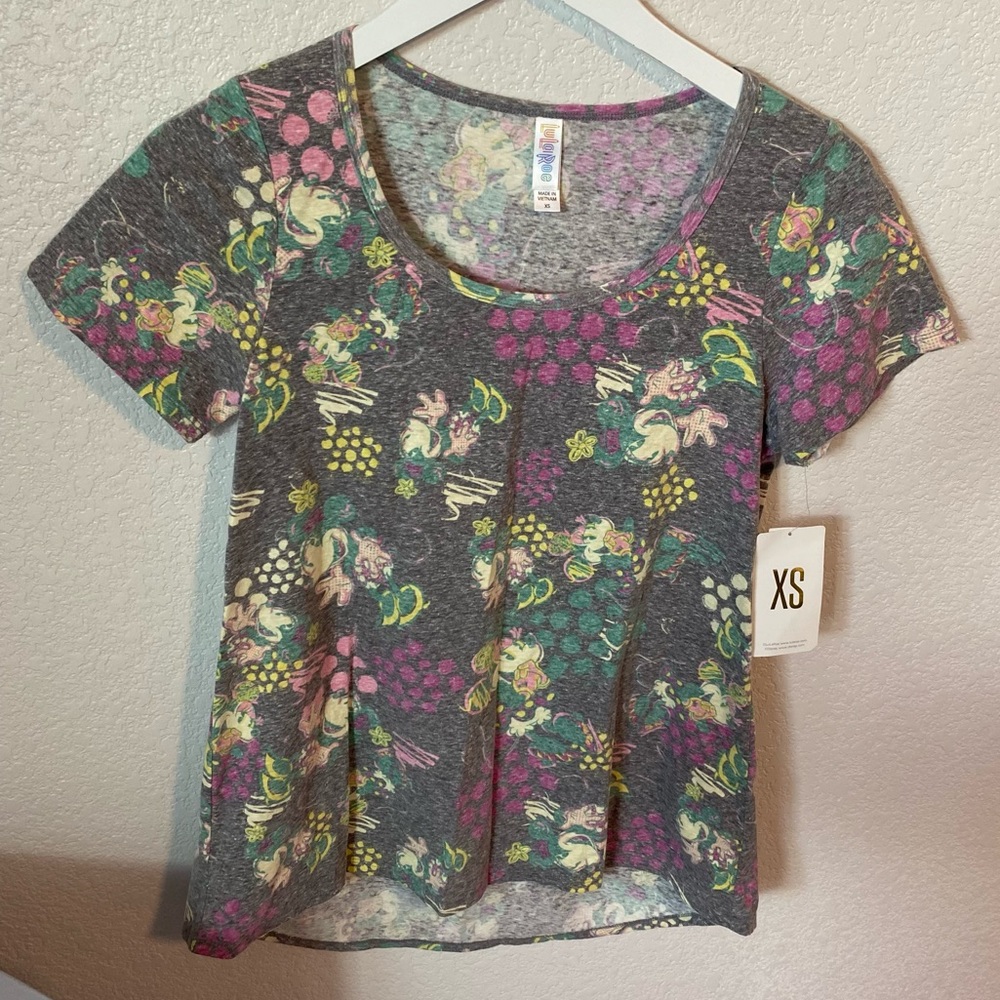 NWT Disney Minnie Mouse LulaRoe Classic Tee Disney World Vacation Top Oversized